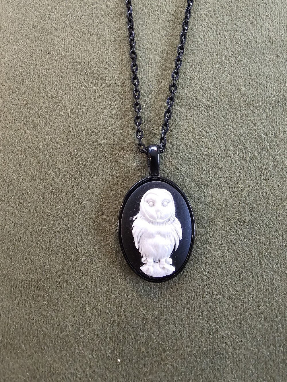 Owl Cameo necklace